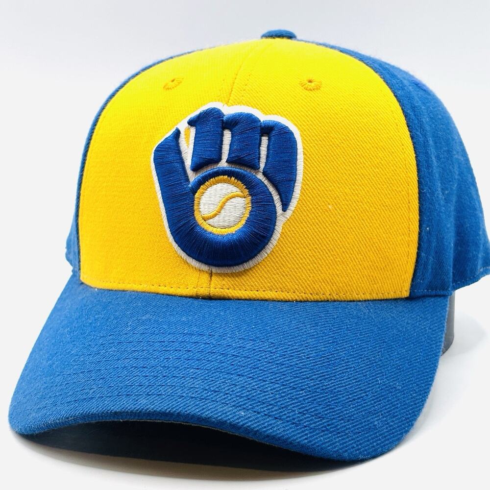 Vintage Milwaukee Brewers Hat Fitted 7 1/2 American Needle MLB Cooperstown